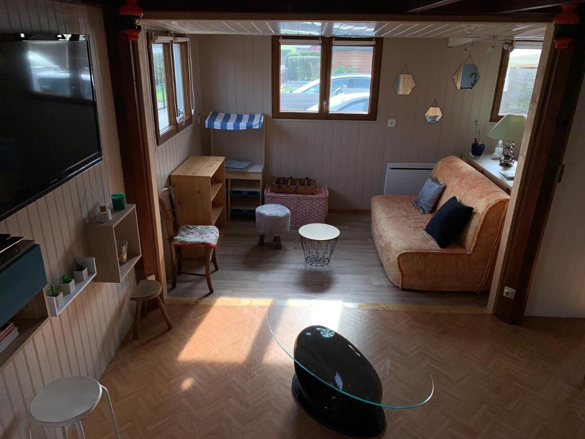 Chaleureux Chalet En Bord De Mer Merville-Franceville-Plage Exteriör bild
